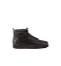 Black Leather High Top Spikes Red Bottom