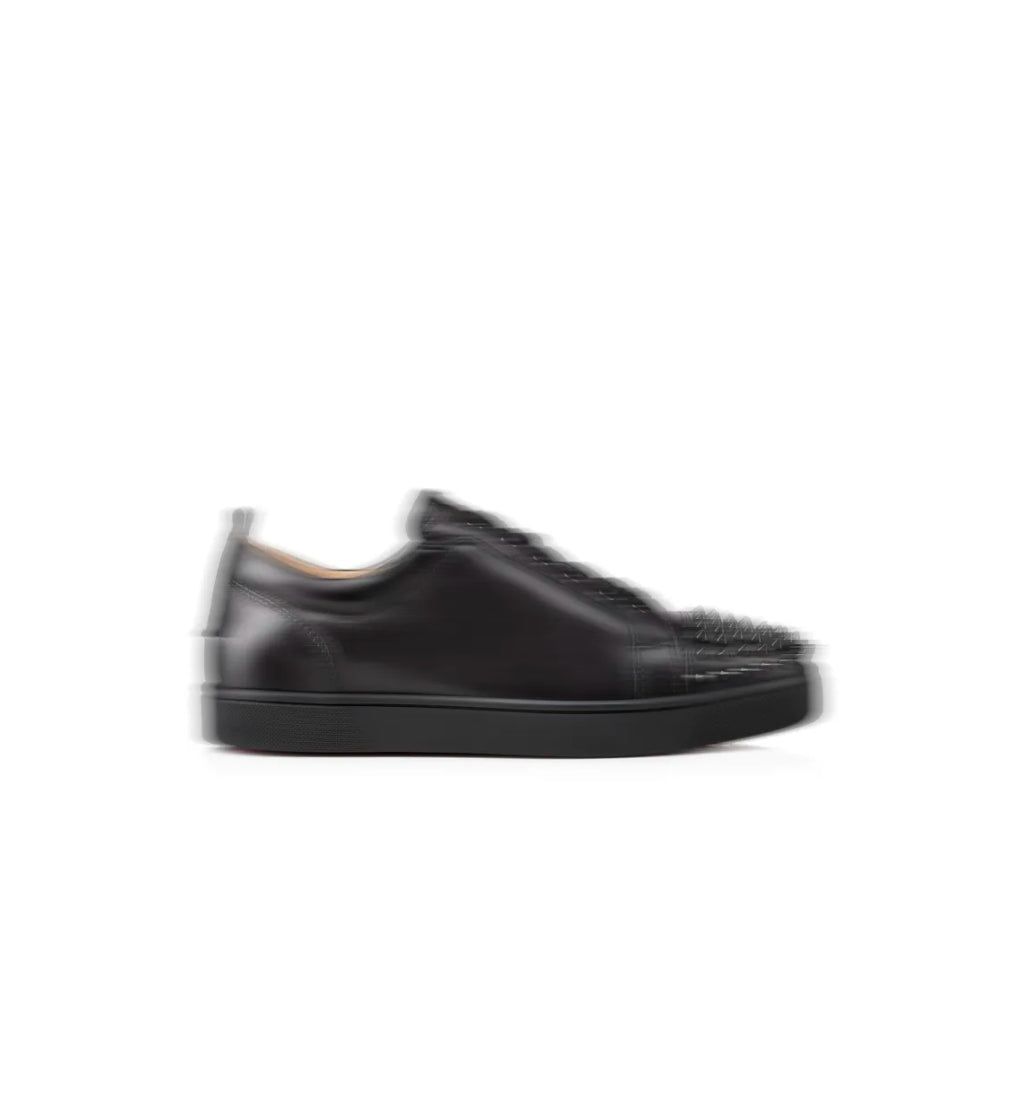 Black Leather Red Bottoms