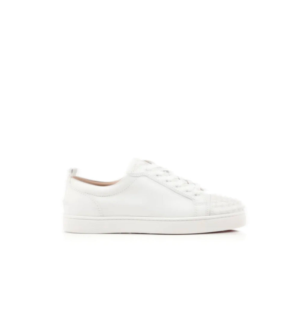 White Leather Red Bottoms