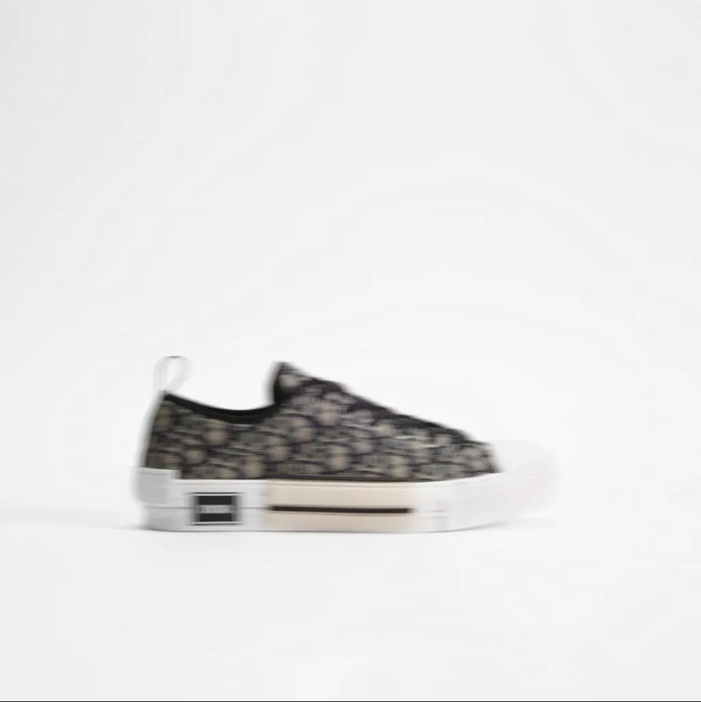 Beige and Black B23 Low Top